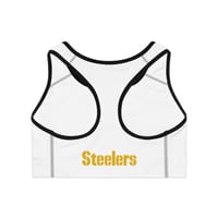 Image 6 of Pittsburgh Steelers Sports Bra - Comfortable Athletic Wear, Game Day Essentials, Fitness Gear, Empow