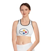 Image 7 of Pittsburgh Steelers Sports Bra - Comfortable Athletic Wear, Game Day Essentials, Fitness Gear, Empow