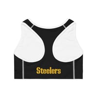 Image 2 of Pittsburgh Steelers Sports Bra - Comfortable Athletic Wear, Game Day Essentials, Fitness Ge-b0f0b30c