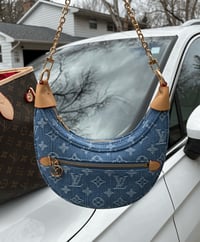 Image 1 of Crescent bag blue