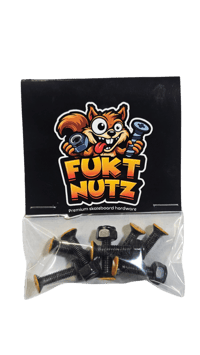 Image 1 of FUKT NUTS SKATEBOARD HARDWARE MULTIPLE COLOR OPTIONS 
