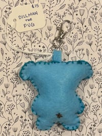 Image 2 of Dillman the Pug Plush Keychain