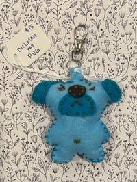 Image 1 of Dillman the Pug Plush Keychain