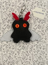 Image 1 of Mothman Plush Keychain