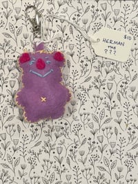 Image 1 of Herman the ??? Plush Keychain