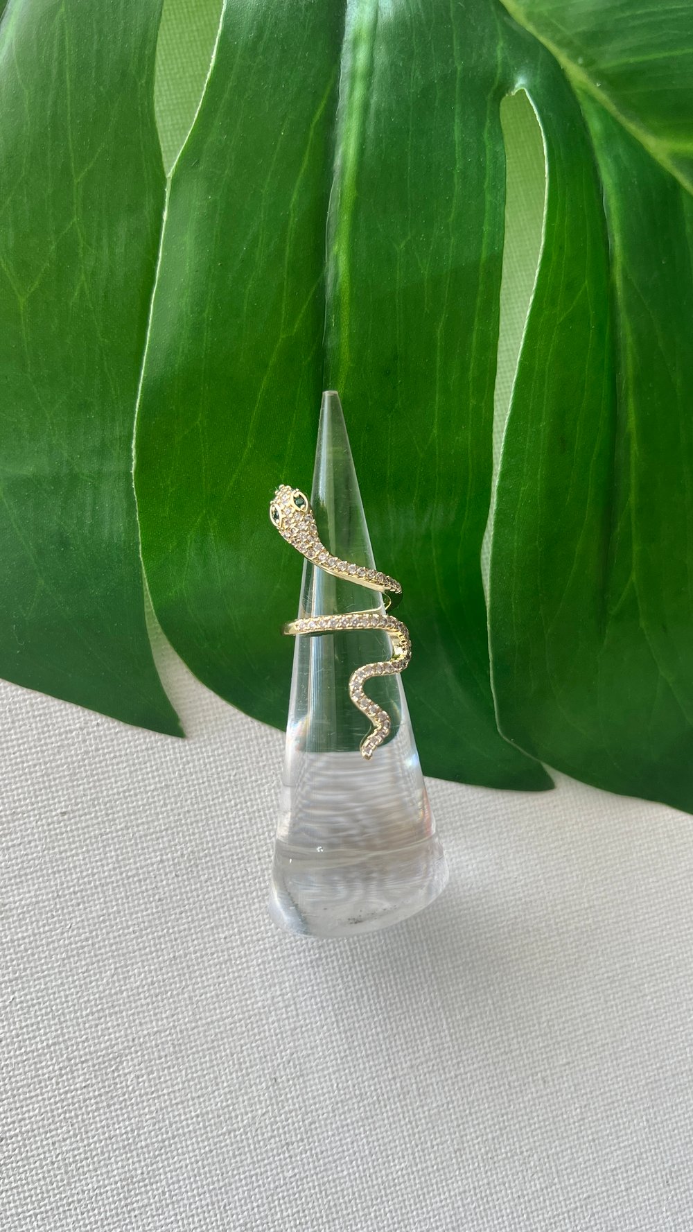 Image of CHARMER • Embellished Snake Ring 