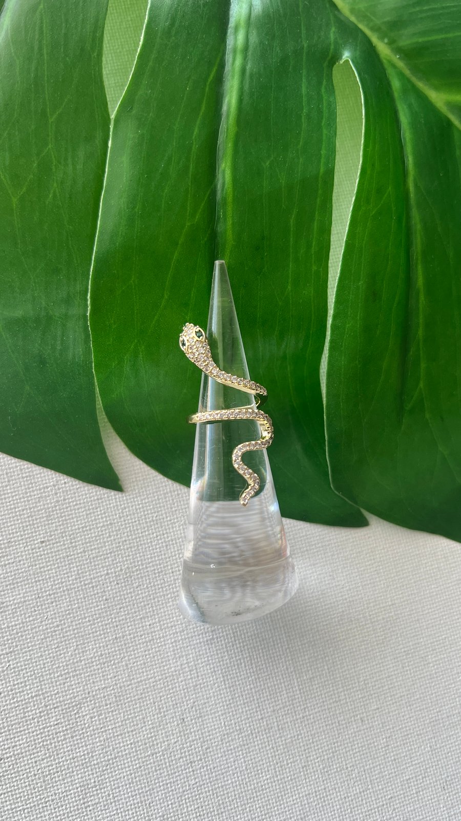 Image of CHARMER • Embellished Snake Ring 