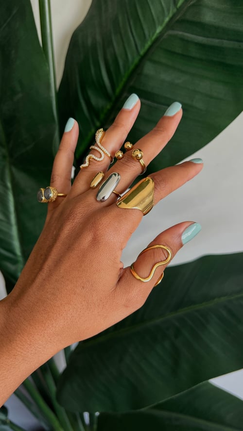 Image of TROZ • Gold Statement Ring