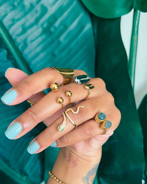 Image of TROZ • Gold Statement Ring