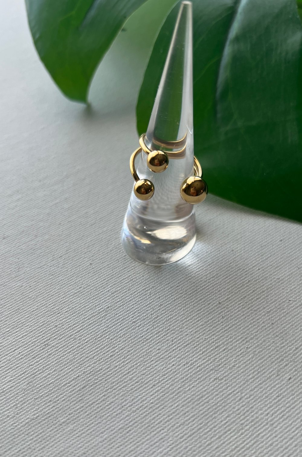 Image of TRES  DOT • ball embellishment ring