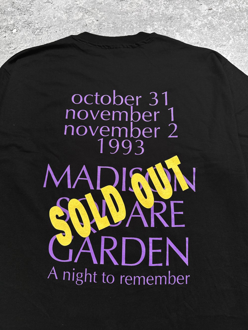 Rod Stewart 1993 ‘Madison Square Garden’ T-Shirt