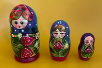 Vintage Set of Wooden Nesting Dolls