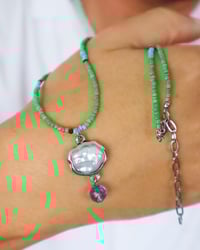 Image 2 of Collar "seed beads" | verde