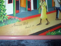 Image 3 of Vintage Haitian Painting  -   "Le Tour de Babel"  by Maurice Vital 