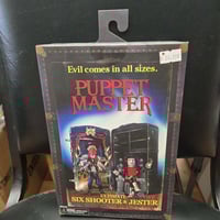 Image 1 of PUPPET MASTER TWO PACK SIX SHOOTER AND JESTER ULTIMATE NECA FIGURES