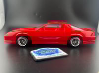 Image 2 of 1/24 Bright Red Camaro w/15x10 Chrome