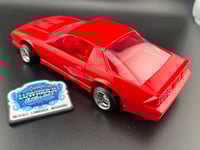 Image 3 of 1/24 Bright Red Camaro w/15x10 Chrome