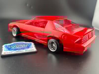Image 4 of 1/24 Bright Red Camaro w/15x10 Chrome