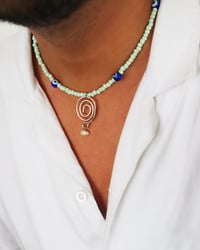 Image 1 of Collar "seed beads" | Glass evil eye