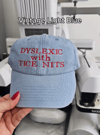 Image 1 of Dyslexic with tice nits cap