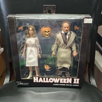 HALLOWEEN 2 TWO PACK LAURIE AND LOOMIS CLOTHED NECA FIGURES