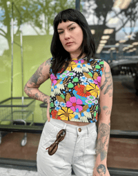 Image 1 of Summer Tank in Cosmic Floral