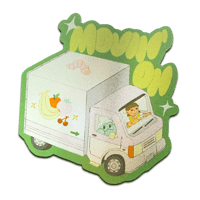 carrito de frutas sticker