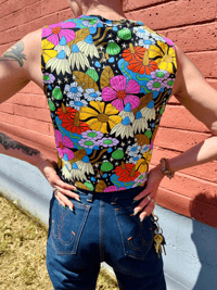 Image 4 of Summer Tank in Cosmic Floral