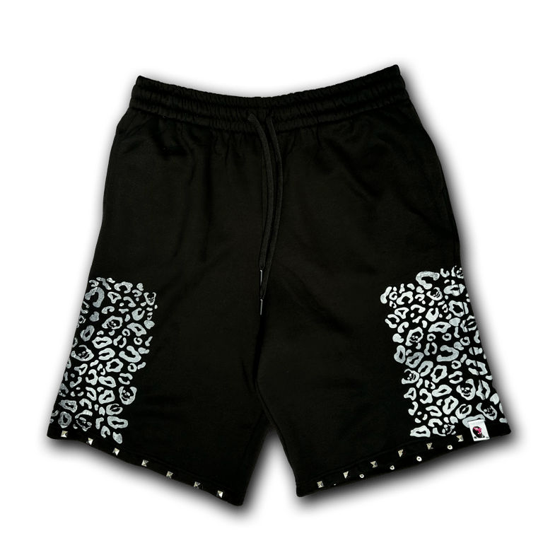 Leopard Studded Shorts