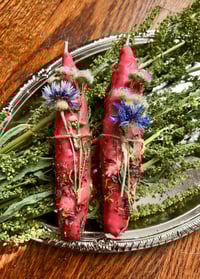 Image 2 of Bloom Within Hand-Rolled Intention Candles - Self Love, Confidence, Empowerment