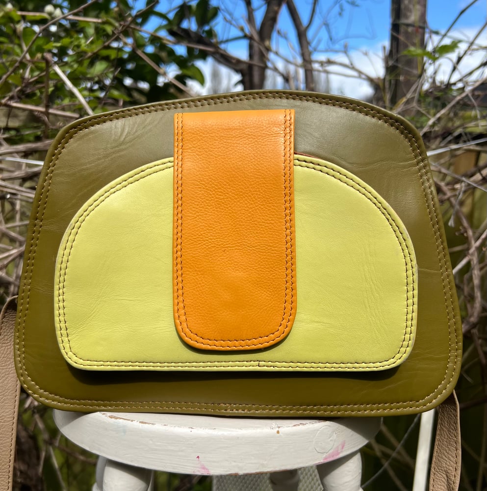 Image of Multi-Coloured Half Moon #8B