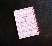 Image 5 of Handmade Beautiful Daily Planner Bound Notebook, book, notes, gift, cherry blossom, flower, journal