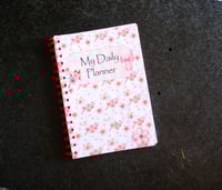 Image 1 of Handmade Beautiful Daily Planner Bound Notebook, book, notes, gift, cherry blossom, flower, journal