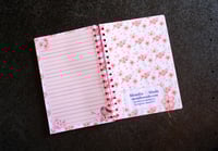 Image 4 of Handmade Beautiful Daily Planner Bound Notebook, book, notes, gift, cherry blossom, flower, journal