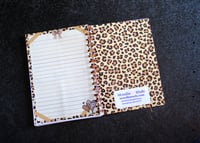 Image 4 of Handmade Animal Print Daily Planner Bound Notebook, book, notes, gift, journal, gift, affirmation
