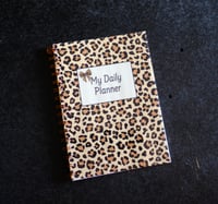 Image 1 of Handmade Animal Print Daily Planner Bound Notebook, book, notes, gift, journal, gift, affirmation