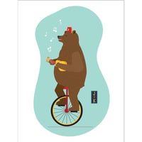 Image 1 of Ukulele Bear Achival Print