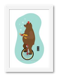 Image 2 of Ukulele Bear Achival Print