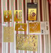 Vintage Lot of Brass Stencils