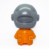 Image 1 of Chibi Chonk With Super Helmet - Grey and Orange - One of a kind