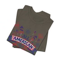Image 5 of All American Dude T-Shirt — Patriotic 4th of July Tee