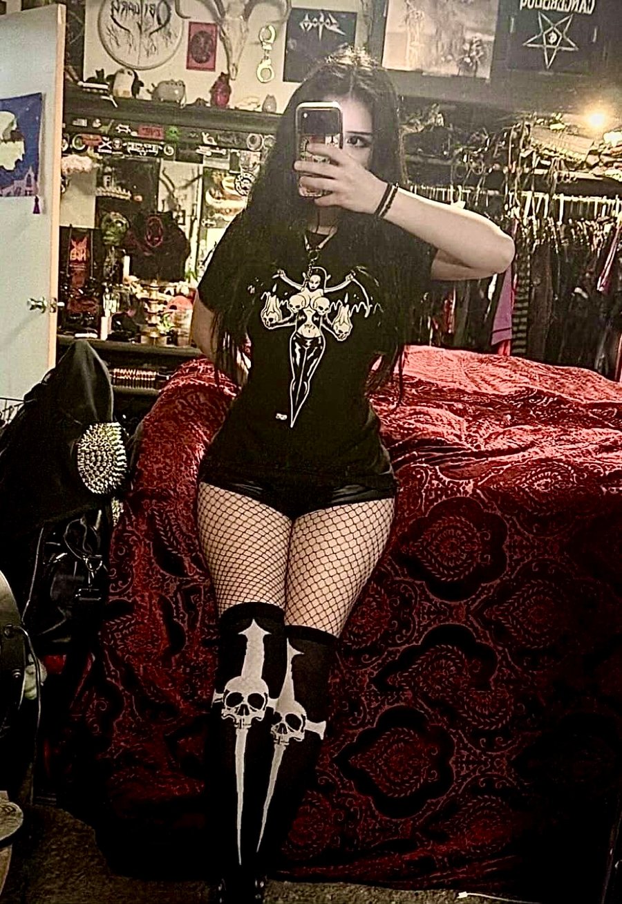 Image of  EVIL GIRL WOMANS  fitted  babydoll shirt- ships april 10th 