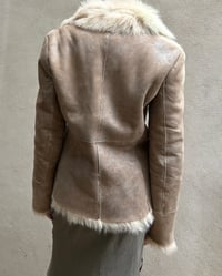 Image 4 of BEIGE MOUTON LEATHER JACKET