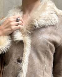 Image 2 of BEIGE MOUTON LEATHER JACKET