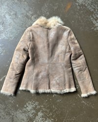 Image 10 of BEIGE MOUTON LEATHER JACKET