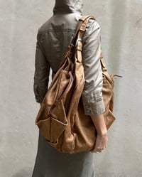 Image 2 of ITALIAN LARGE BRONZE LEATHER BAG