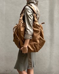 Image 3 of ITALIAN LARGE BRONZE LEATHER BAG