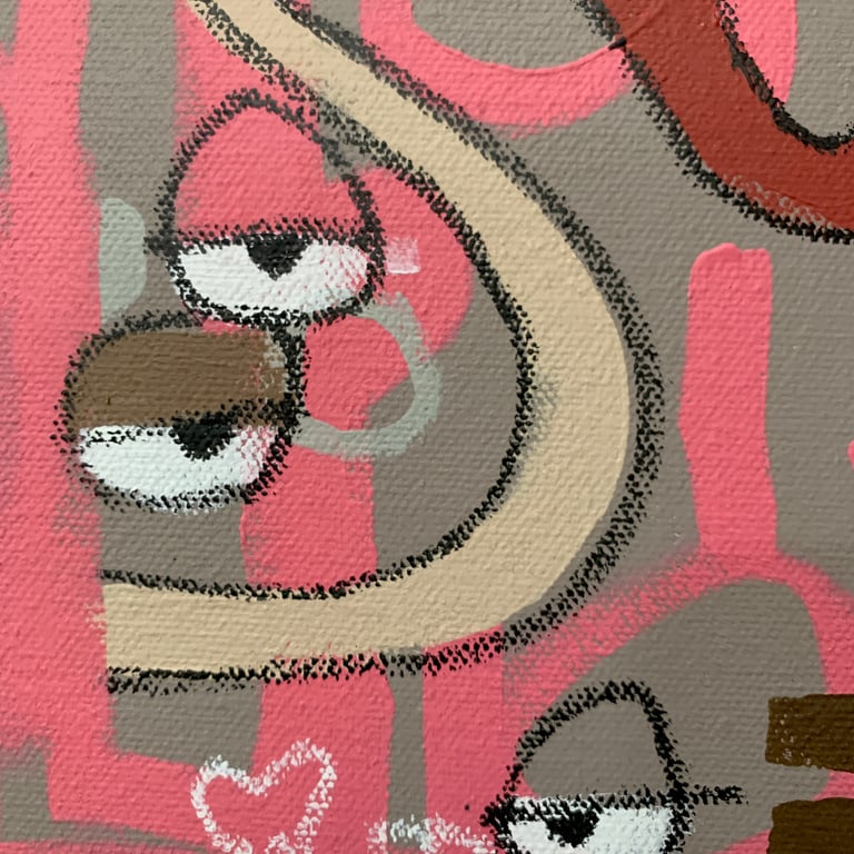 Holes: ice cream variant  (original painting) 12x12 on CANVAS Image 2