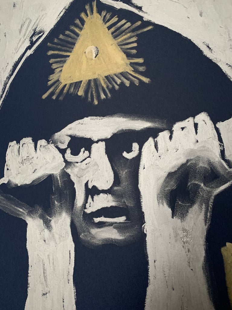 Crowley V2 (original painting) 18X24 Image 2