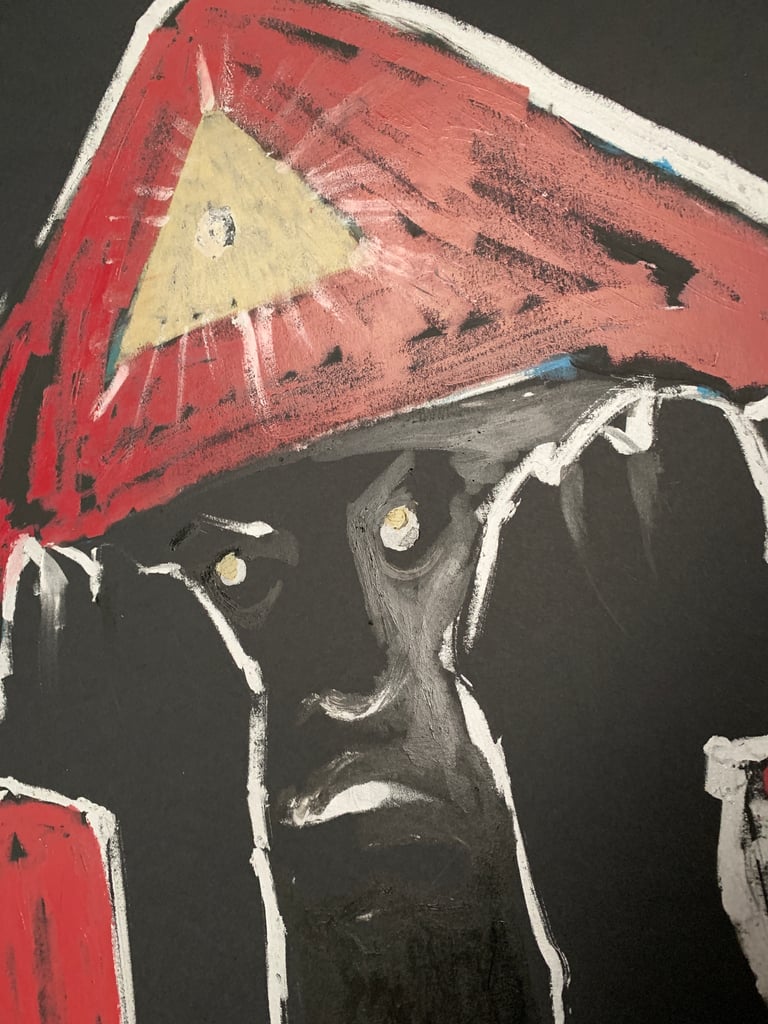 Crowley V1 original painting) 22X28 Image 2